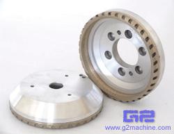 OUTSIDE HALF SEGMENTED GRINDING WHEEL FOR BEVELLING MACHINES