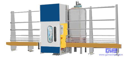 AUTOMATIC GLASS SANDBLASTING MACHINE
