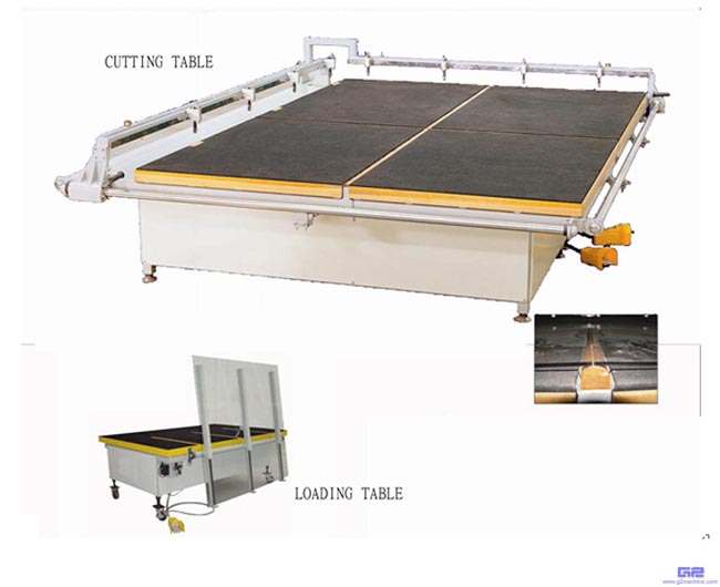 SEMI-AUTO GLASS CUTTING AND BREAKING MACHINE