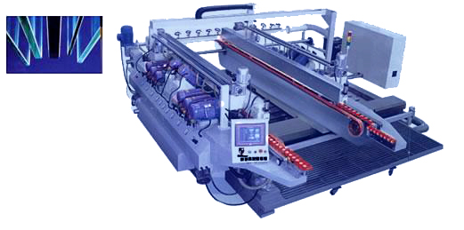 GLASS STRAIGHT LINE DOUBLE EDGING MACHINE
